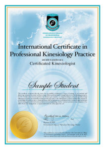 International Certification in Professional Kinesiology Practice