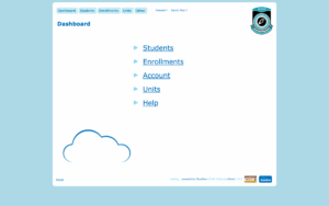 Home screen of the ICPKP Portal for college management
