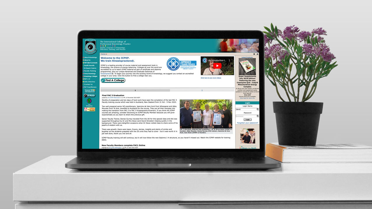 Classic Website Mockup